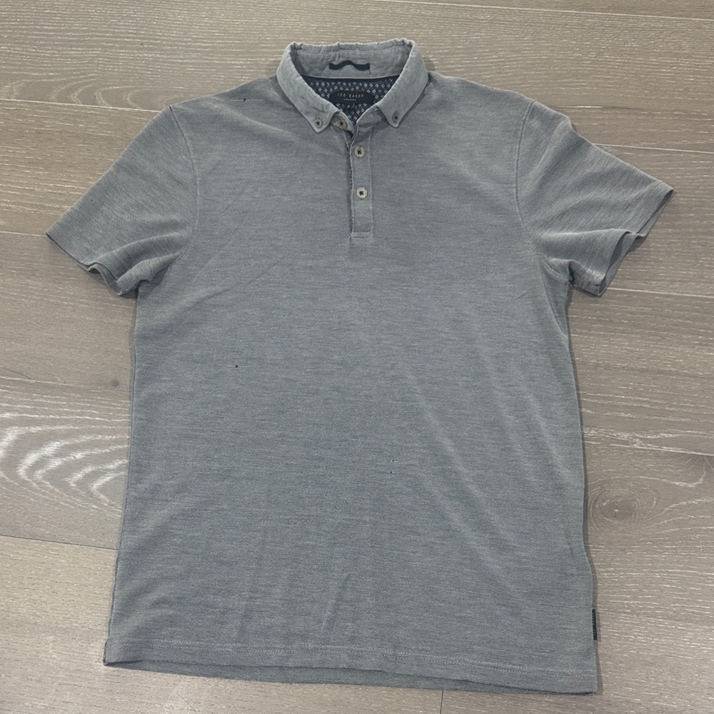 Ted Baker London Charcoal Polo Shirt